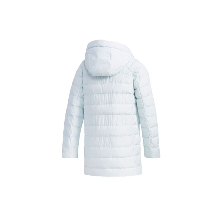adidas W Climawarm пуховик с капюшоном уличное теплое зимнее пальто женская куртка светло-голубого цвета EH3990