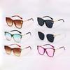 6 шт. Модные новые солнцезащитные очки для женщин «кошачий глаз», модные очки с прозрачной оправой, женские очки, солнцезащитные очки на каждый день