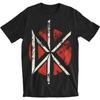 Мужская футболка Dead Kennedys Винтажный логотип Приталенная Средне-серая
