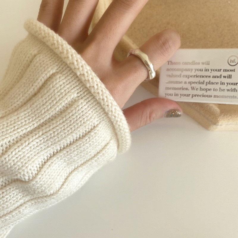 Корейское кольцо с неровными складками: Шикарный, Роскошный Женский Модный Аксессуар