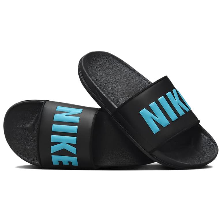 Nike Модные удобные нескользящие шлепанцы для отдыха Мужская обувь Черный Синий BQ4639-022