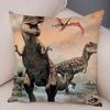 Car Sofa Home Pillowcase Jurassic Dinosaur Cushion Cover Decorative Wildlife Print