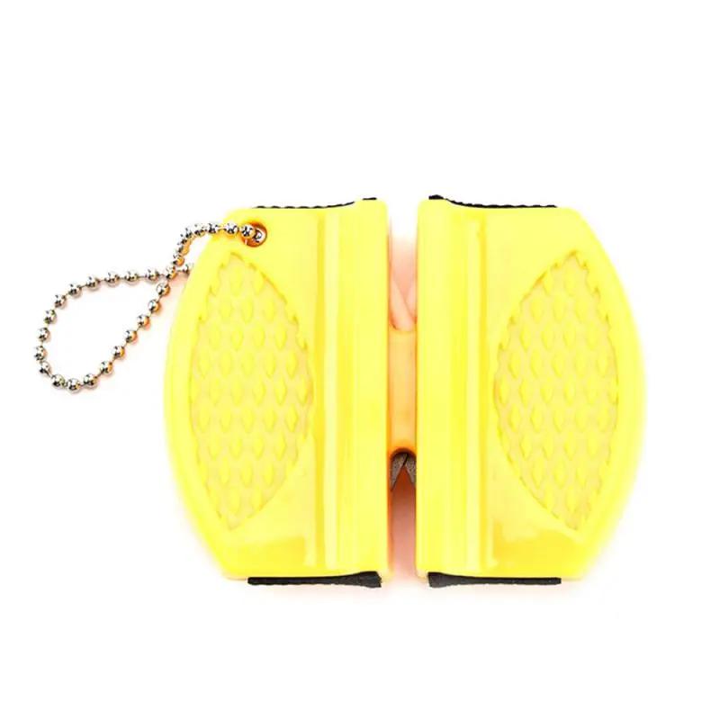 New Mini Knife Sharpeners Ceramic Rod Knife Whetstone Sharpener Portable Butterfly Type Outdoors Sharpening Knives Stone Tools