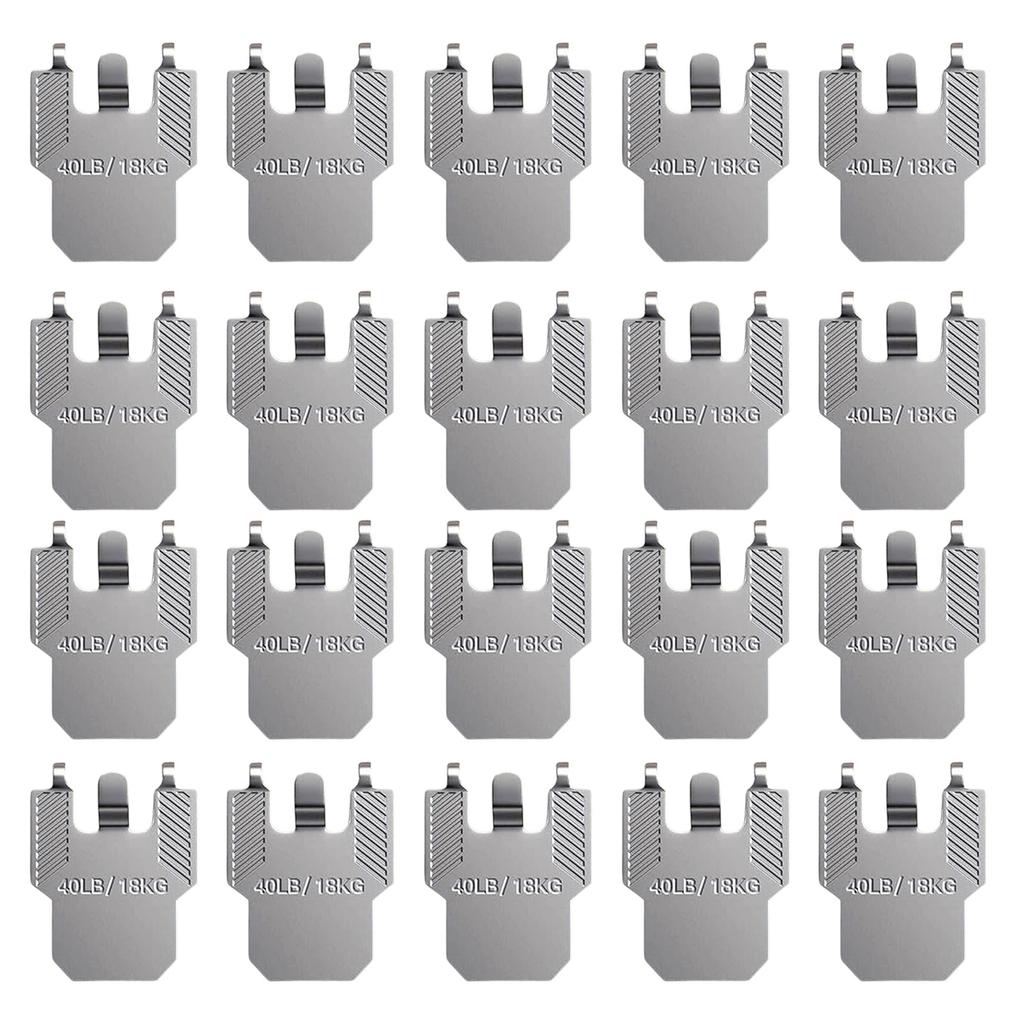 Pack Of 20 Heavy Duty Stainless Steel Picture Hangers For Drywall Reusable Wall Hook Claws for Photo Poster Painting