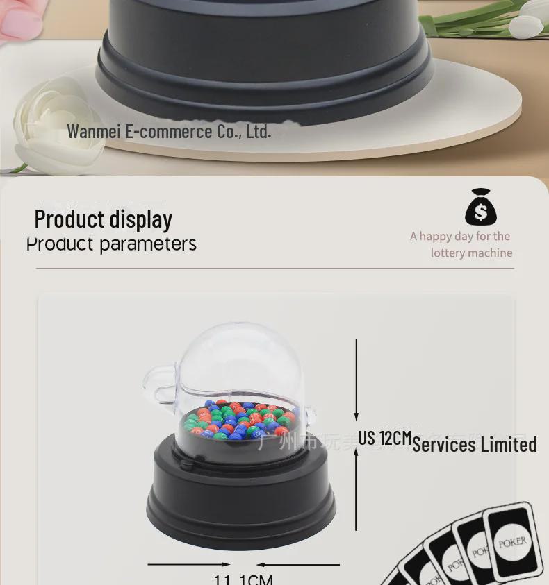 Электрический селектор номеров лотереи с 3 моделями: Игровой автомат Lucky Shake, лотерейный автомат и автомат с шестью билетами на социальное обеспечение.