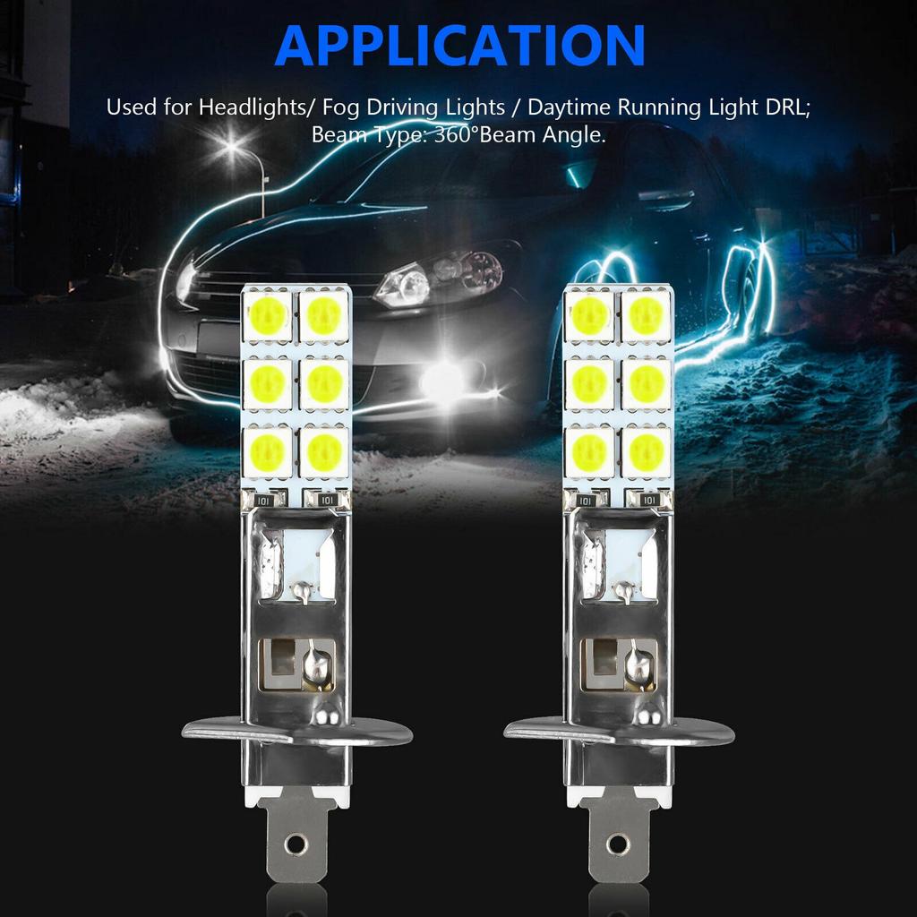H1 Fog Lights H1 Headlight LED Super White 12V-24V