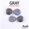 Wheel Center Cap Hub Covers Badge For 4s Car Styling A3 A4 A5 A6 A7 A8 Q5 Q7 RS 60mm 61mm 68mm 69mm 4B0601170A Car Accessoriess4