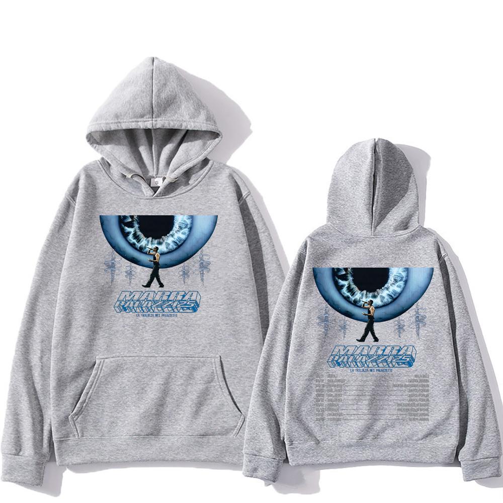 Marracash Palazzi 25 Тур Толстовки Подарок для Любителей Музыки Пуловеры Топы Уличная Одежда на Осень Зиму Женские Мужские Толстовки с Длинным Рукавом