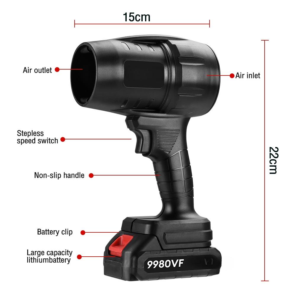 130000 об/мин Высокоскоростной Беспроводной Мощный Турбовентилятор Портативная Электрическая Воздуходувка 2 в 1 Ручная Выдувная Машина