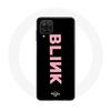 Case for Samsung Galaxy A12 Blink Fandom Blackpink Logo Pink Black Background