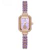 Freshwater Pearl Watch Mother-of-pearl Square Plate Fashion Light Luxury Amethyst Diamond Ladies Bracelet Watch