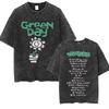 Стирка Винтажные Панк-группа Green Day Kerplunk Графические Футболки Мужские Женские Готический Рок Ретро Футболки Мужские s Оверсайз Футболки