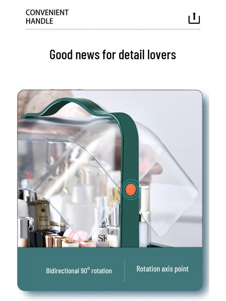 Органайзер для косметики и украшений: Пылезащитная стойка для хранения средств по уходу за кожей, губной помады и многого другого