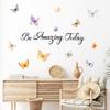 WZ9043 Английский Слоган Красочные Бабочки Спальня Гостиная Домашнее Украшение Стены Наклейка На Стену