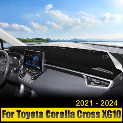 Для Toyota Corolla Cross XG10 2022 2023 гибридные чехлы на приборную панель автомобиля, избегайте легких накладок, солнцезащитный козырек, анти-УФ-ковры, нескользящие