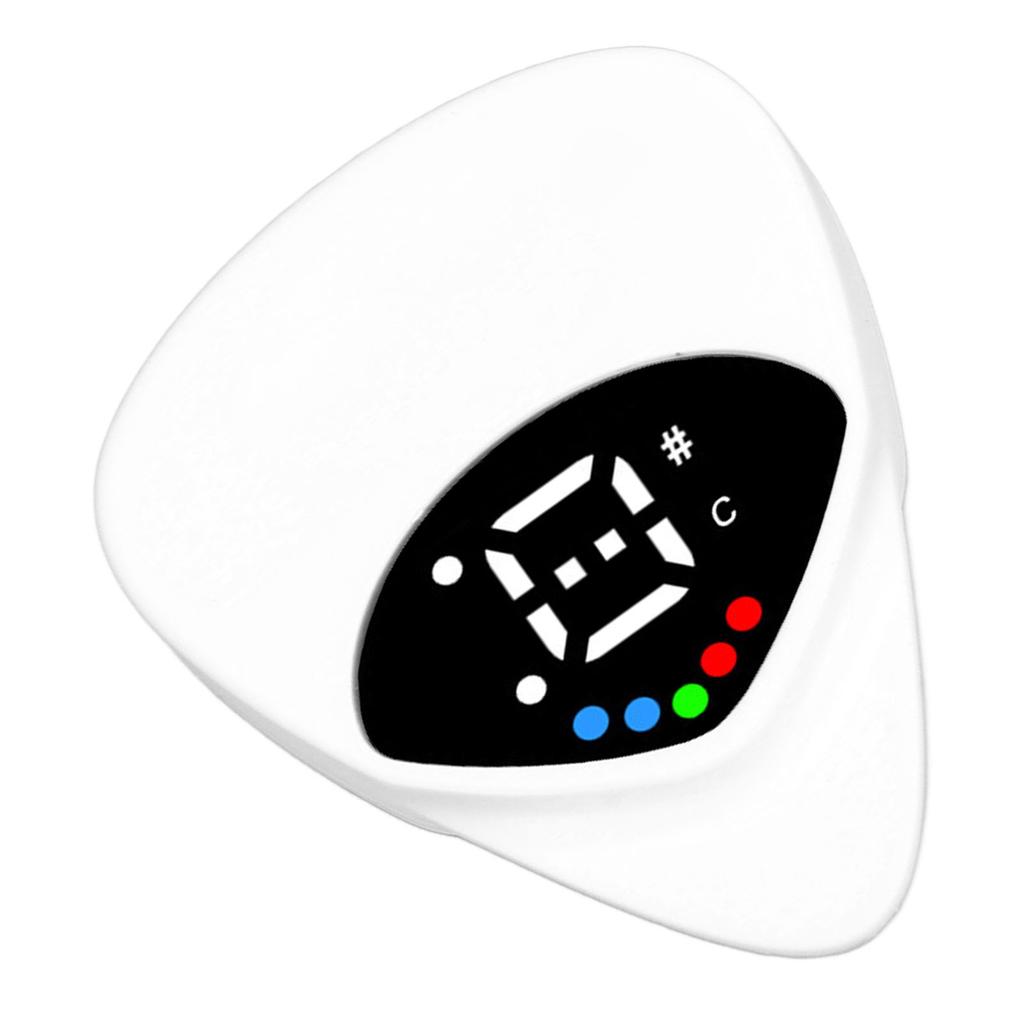 Гитара Два в одном Медиатор Тюнер Высокая Чувствительность Светодиодный Свет Питание от Батареи 12-тоновый Электронный Тюнер для Электрогитары