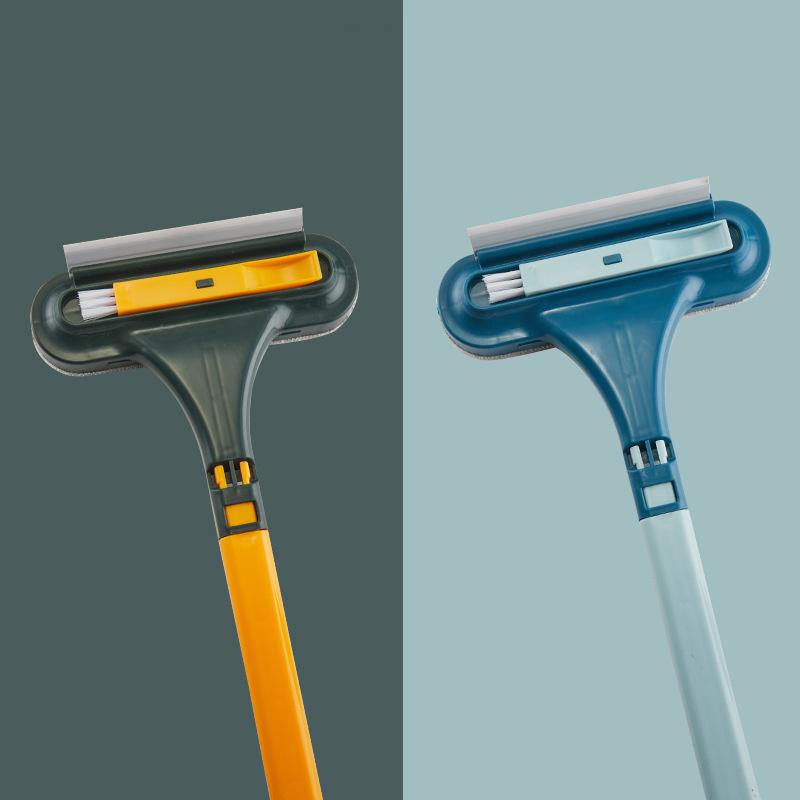 Двусторонние инструменты для чистки стекла, телескопический стержень, средство для мытья окон, швабра, щетка для дворника с длинной ручкой, кухонные аксессуары