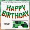 Happy Birthday Banner, Miner Theme Birthday Decorations Creative Happy Birthday Banner for Home Wall Door Window Parties Decor Photo Prop