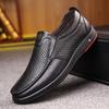 Men's Summer Loafers Shoes Genuine Leather Soft Man Casual Slip-on Cutout Shoes Cowhide Summer Loafers
