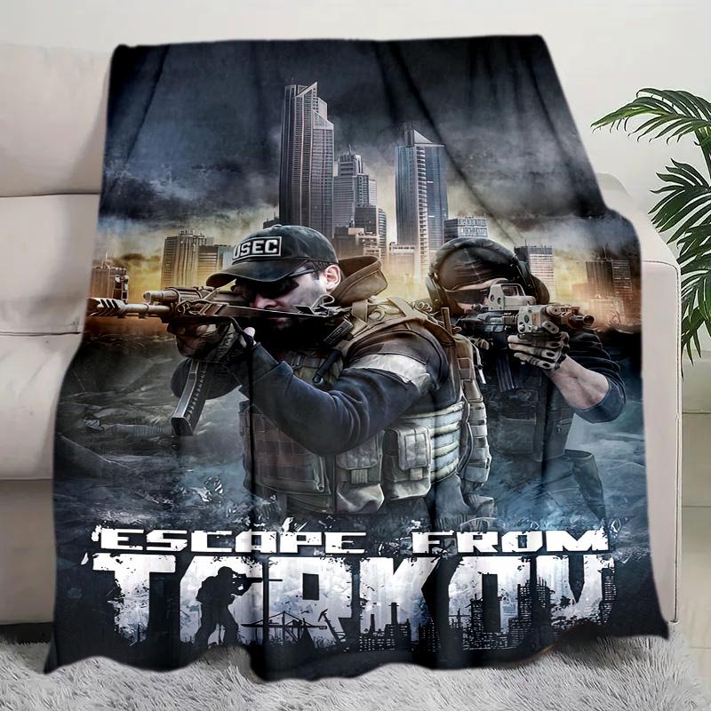 1PC Escape Tarkov Winter Edition Ultimate Tactical Gear All Seasons Soft Comfortable Blanket Suitable Sofa Office Outdoor Travel Home Use