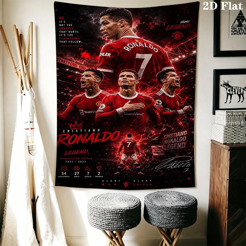 Ronaldo'S Determination Cr7'S Legacy Threepiece Set 1 Duvet Cover 2 Pillowcase Without Core Duvet Cover And Pillowcase