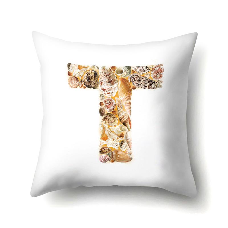 Полиэстеровая наволочка Автомобильная декорация Дом Наволочка с принтом 26 английских букв