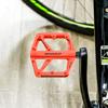 Double DU Bearing Nylon Bicycle Pedals with Reflector Mountain Road Bike Flat Pedals Bicycle Platform Pedals Bike Accessories