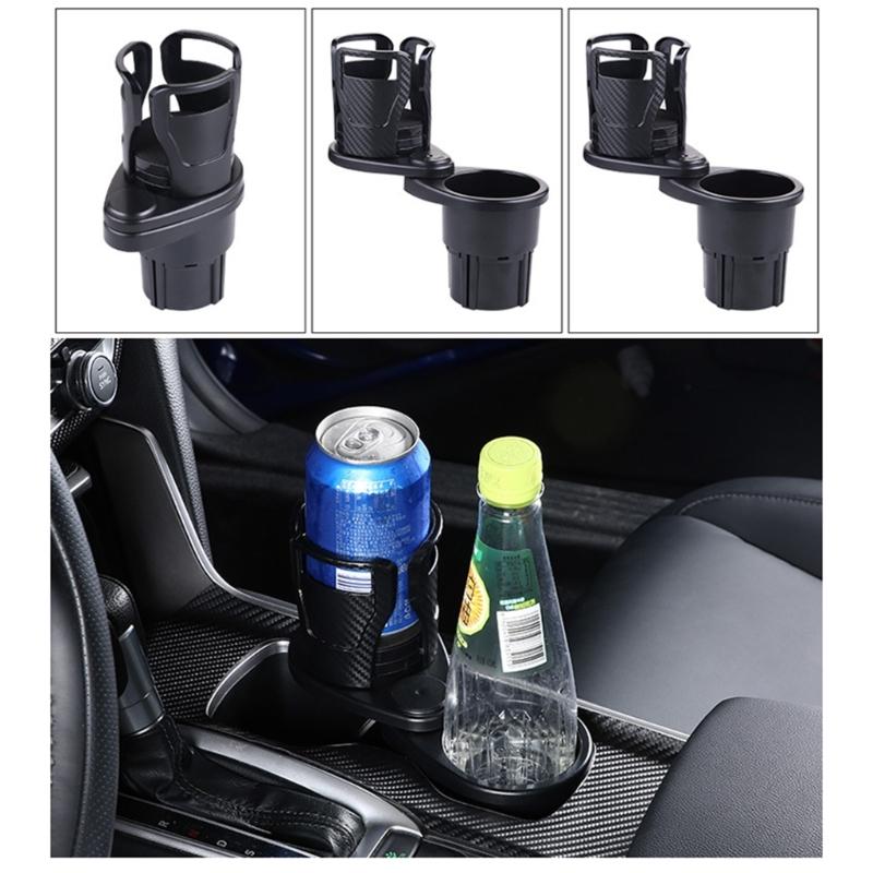 2 In 1 Adjustable Car Cup Holder Car Multifunction Cup Holder Expander Adapter 360 Rotating Car Cup Mount Holder