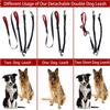 Double Dog Leash, 360° Swivel No Tangle Dog Walking Leash for 2 Dogs Up To 200lbs, Comfortable Adjustable Dual Padded Handles