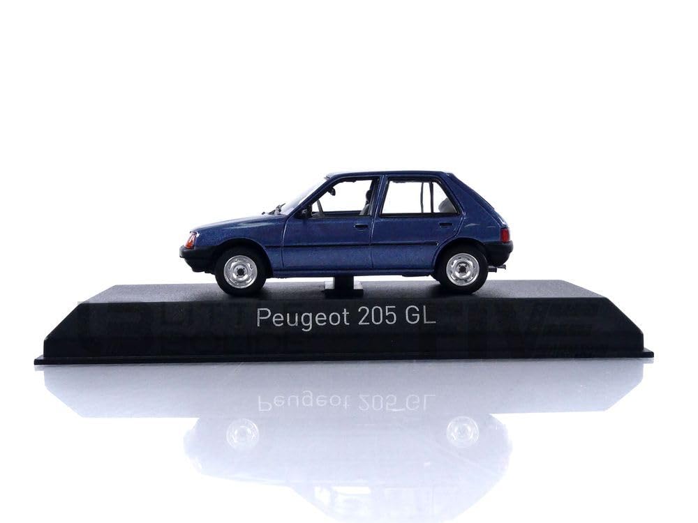 Norev Масштабная модель Peugeot 205 GL 1988 года, цвет Ming Blue, готовое изделие 1/43