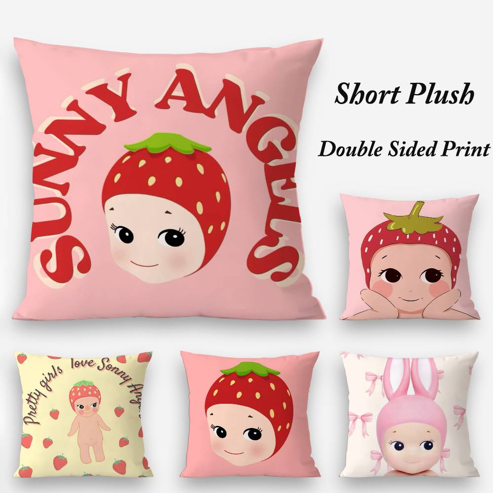 Cartoon Hot S-Sonnies Pillow Case Plush Fabric Soft Double Sided Print Sofa Cushion Cover Throw Pillow Covers