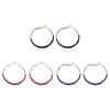 Серьги Pure Sweet Drip Glaze Large Circle Earrings Trendy Big Hoop Earring Female