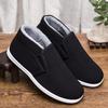 Winter Cotton Shoes Men's Velvet Thickened Warm One-pedal Cloth Shoes Soft Sole Wear-resistant Non-slip High-top Work Shoes