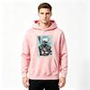 Men Casual Anime Character Print Pullover Hoodie Long Sleeve Comfort Streetwear Hooded Sweatshirt