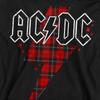 AC/DC Unisex Adult Plaid Bolt Sweatshirt