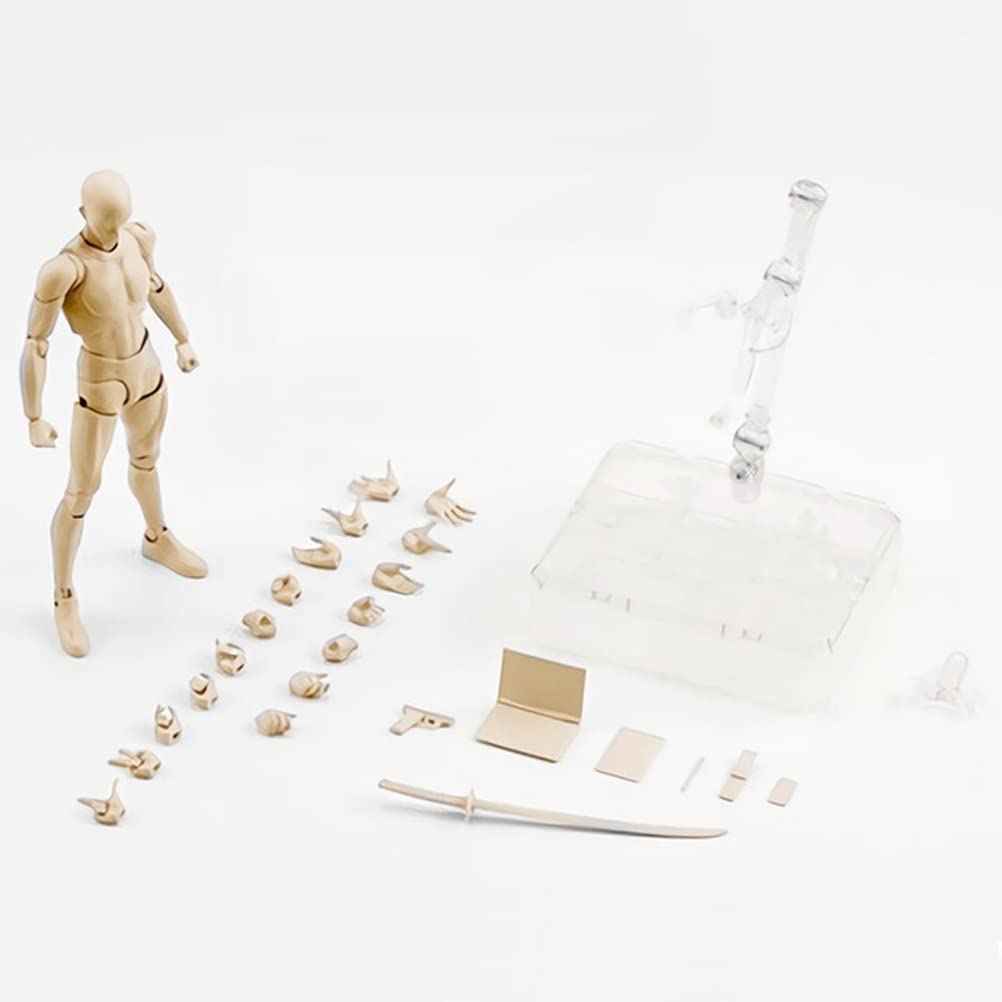 Drawing Model Drawing Doll Body Cartoon Male Drawing Mannequin Figure Model Model Drawing Model Doll Prop with Stand Doll Type Base Body Art Materials