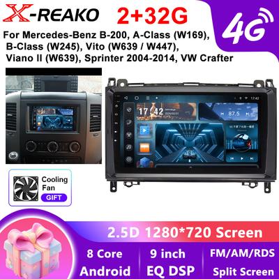 Автомобильное радио для Mercedes Sprinter Benz B200 Vito W639 Viano B Class W169 W245 W209 Мультимедиа Carplay Авто Стерео
