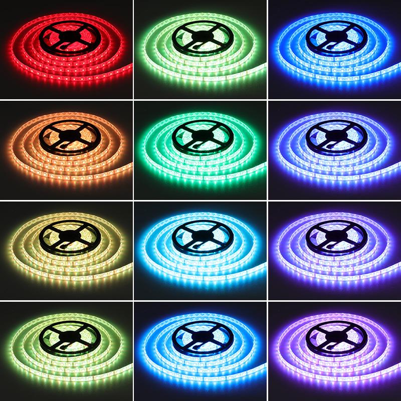 12 В водонепроницаемая светодиодная лента 5050 RGB: Декоративное уличное освещение с изменяющимся цветом