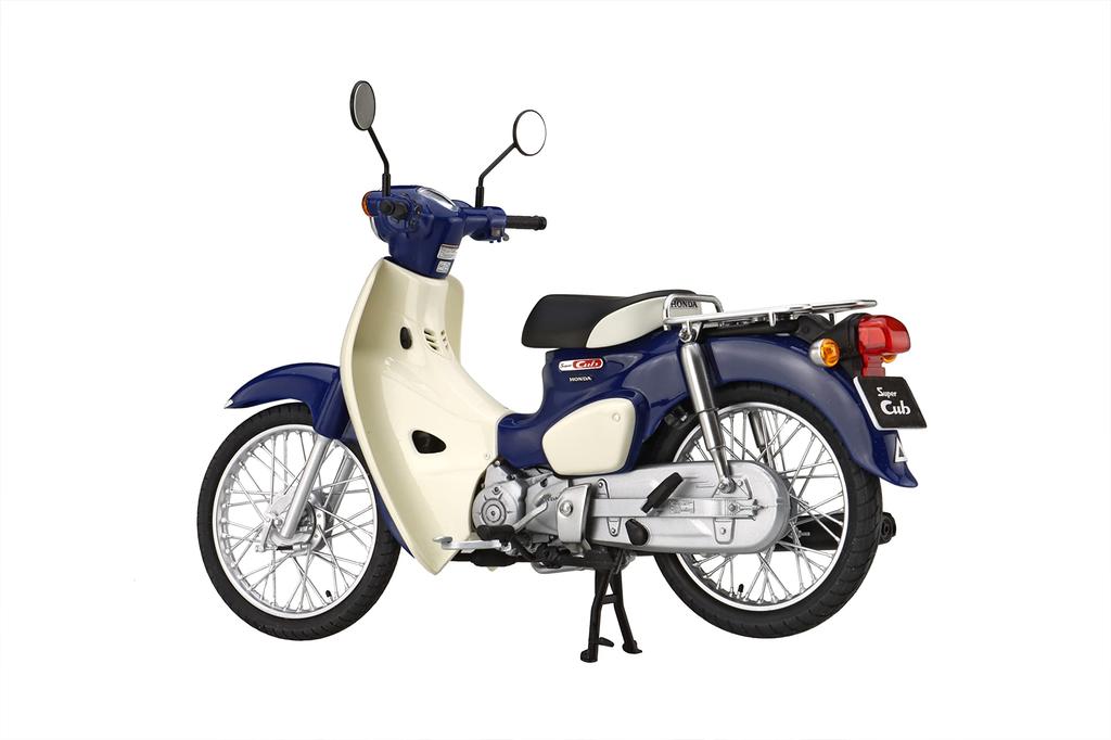 Модель Fujimi NEXT Series Honda Super Cub 110 Denim Blue Пластиковая модель (ФУДЗИМИ) 1/12 №6 (Urvain Металлик)