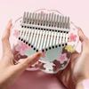 17 Keys Resin Kalimba Acrylic Transparent Professional Musical Chromatic Cherry Thumbs Piano Birthday Gift