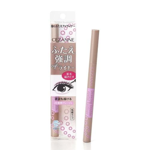 CEZANNE Draw Eyeliner 20 Greige for Shadows 0,6 мл Жидкая подводка для глаз, чтобы подчеркнуть веки