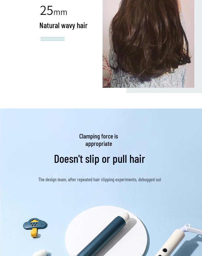 Электрическая плойка - Большой диаметр для укладки и кудрей-«яичек»