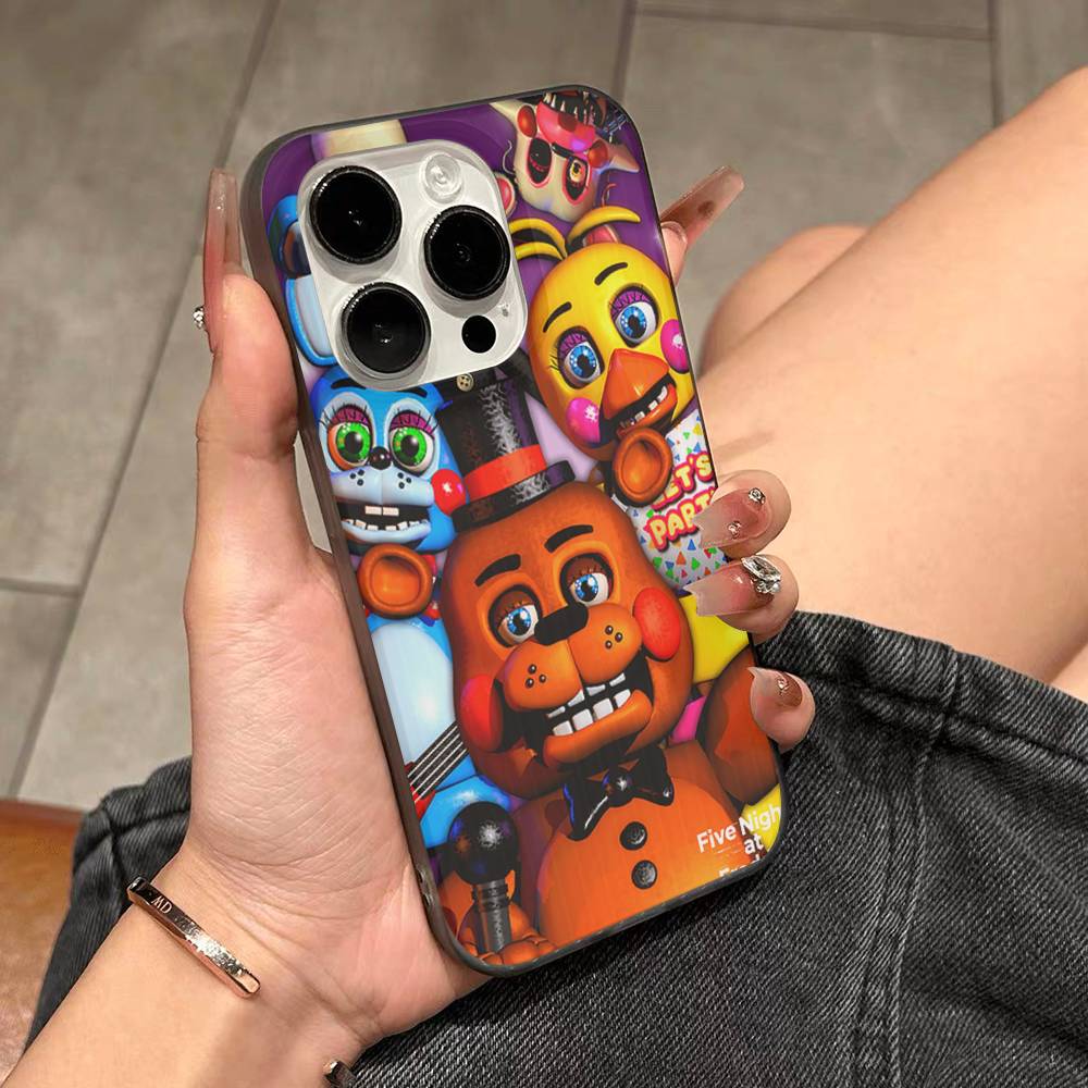 Five-Nights-At-Freddys Для IPhone 17 16 15 Plus Pro Max 12 14 Plus 11 13 Волна Гофрированная Полоса Чехол для Телефона