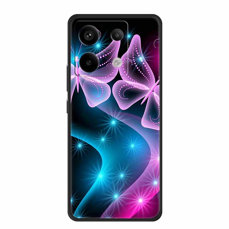Для Xiaomi Redmi Note 13 Pro 5G Чехол Роскошный ТПУ Мягкий Силикон Задняя Крышка Чехлы для Телефона Redmi Note13 Pro Plus 5G Ударопрочный Fundas