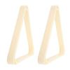 2pcs Strong Build Snooker Triangle Rack White Color Billiard Ball Rack  Pool Hall Use