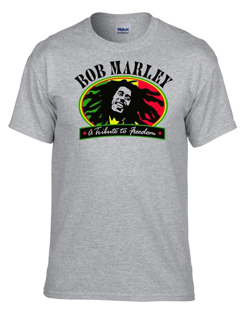 BOB MARLEY ONE LOVE Reggae Jamaica Rock Rules Grey Kids T-Shirt -067_SZ-Kids-