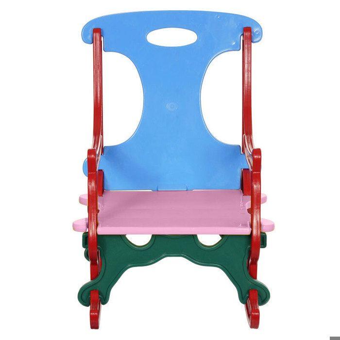 TONI – Chaise à bascule enfant 3-en-1 (chaise, bascule, puzzle), intérieur/extérieur, plastique, 30×50×50 cm, 25 kg