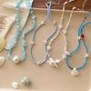 Bohemian Mixed Color Rice Beads Chain Choker Summer Beach Necklace For Women Boho Starfish Choker Necklace Jewelry