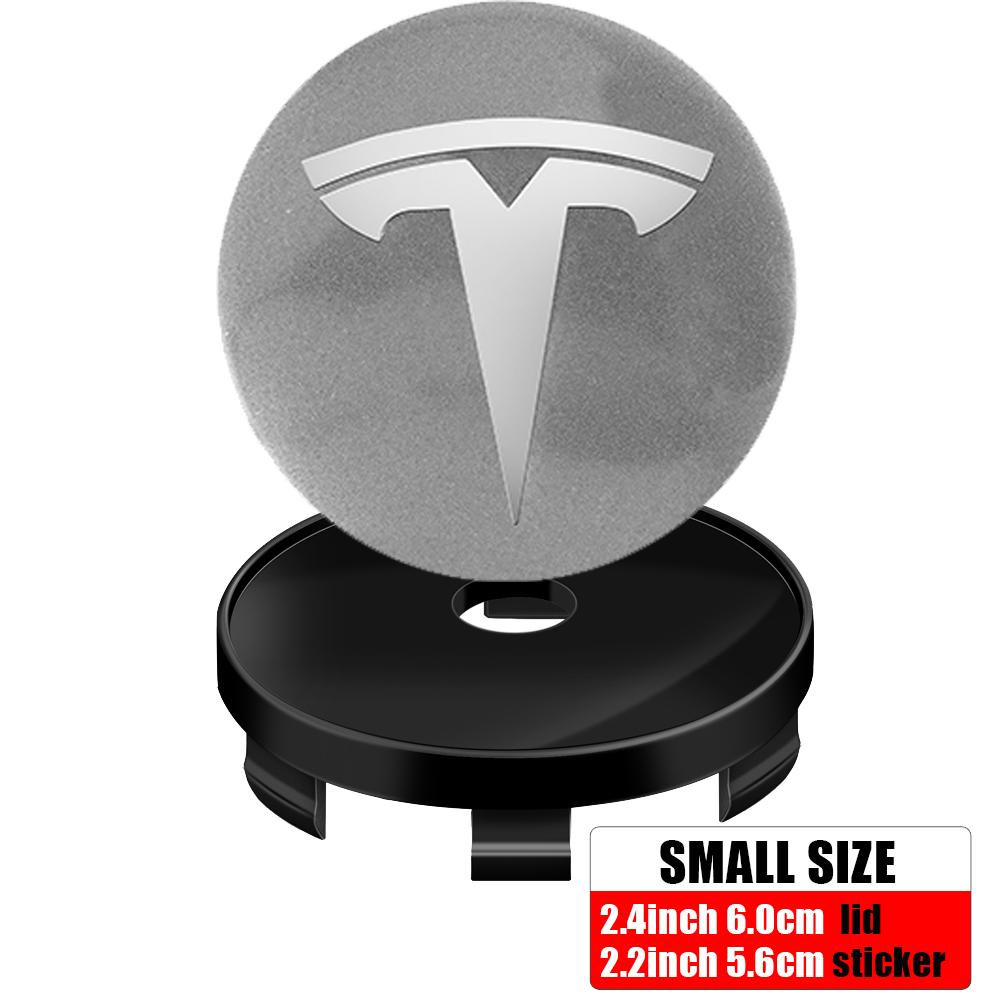 4pcs 60mm Tesla Car Wheel Center Hub Center Caps Emblems Car Logo Car-Styling Accessories For Tesla Model 3 Y S X Roadster Coil