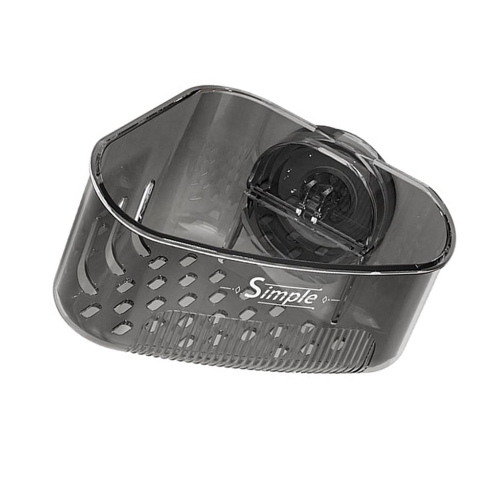 Угловой держатель для губки на присоске с дренажными отверстиями, водонепроницаемый органайзер из АБС-пластика для хранения на кухонной раковине и в ванной комнате